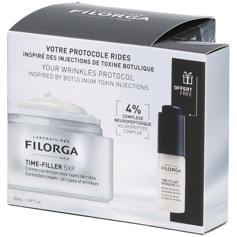 Filorga Time-Filler 5XP Creme 50 ml Set – inklusive 5 ml Serum GRATIS