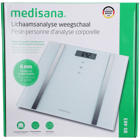 Medisana Pèse-Personne d‘Analyse Corporelle BS483