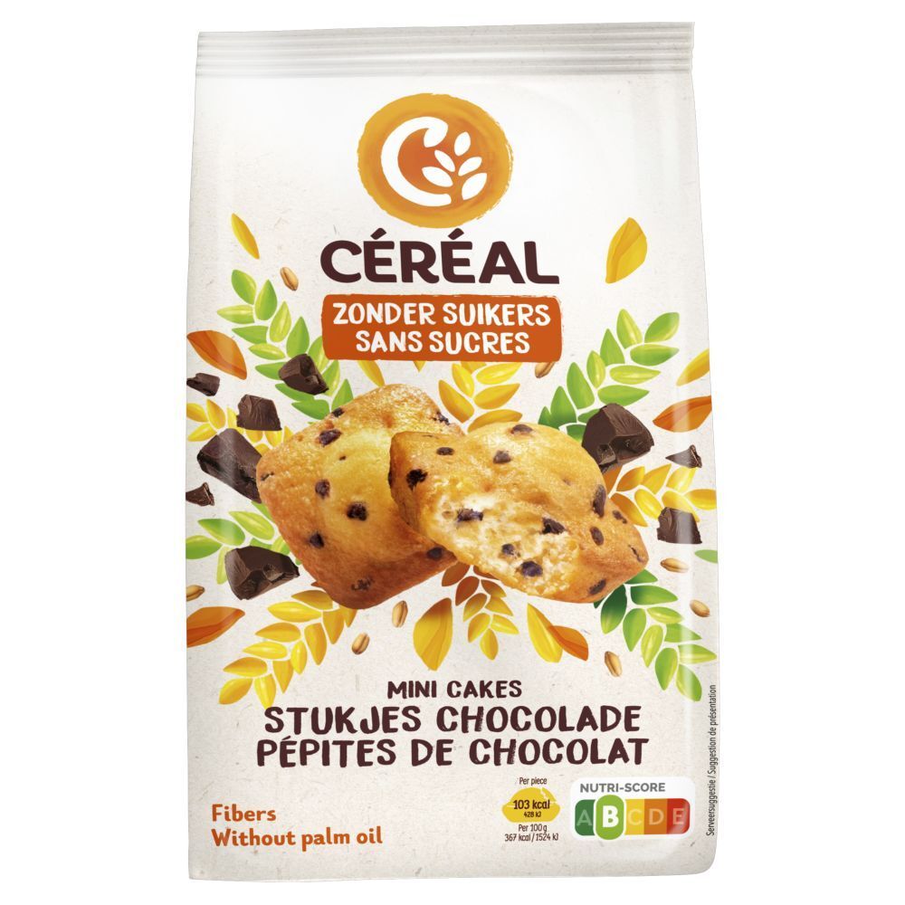Céréal Mini Cakes Pépites de Chocolat (196 g)