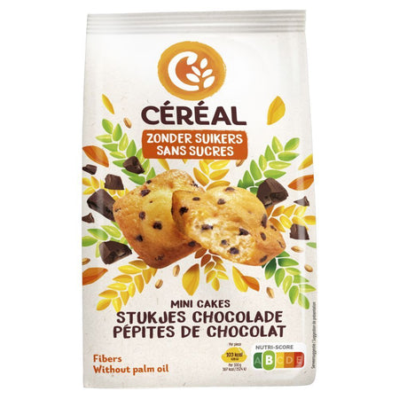 Céréal Mini Cakes Pépites de Chocolat (196 g)