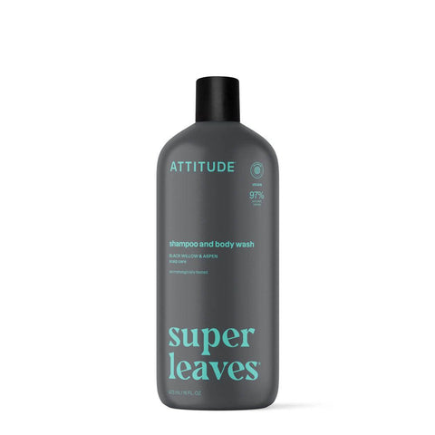 Attitude Super Leaves Men 2-in-1 Shampoo and Body Wash (473 ml)