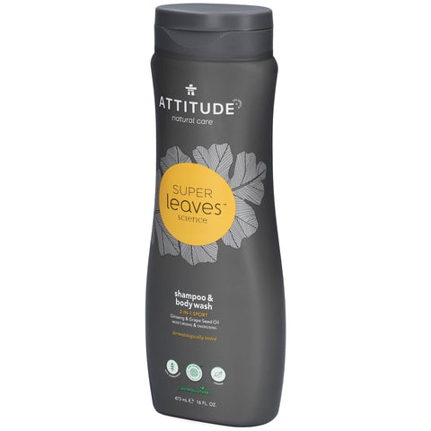Attitude Super Leaves Men 2-in-1 Shampoo & Duschgel (473 ml)
