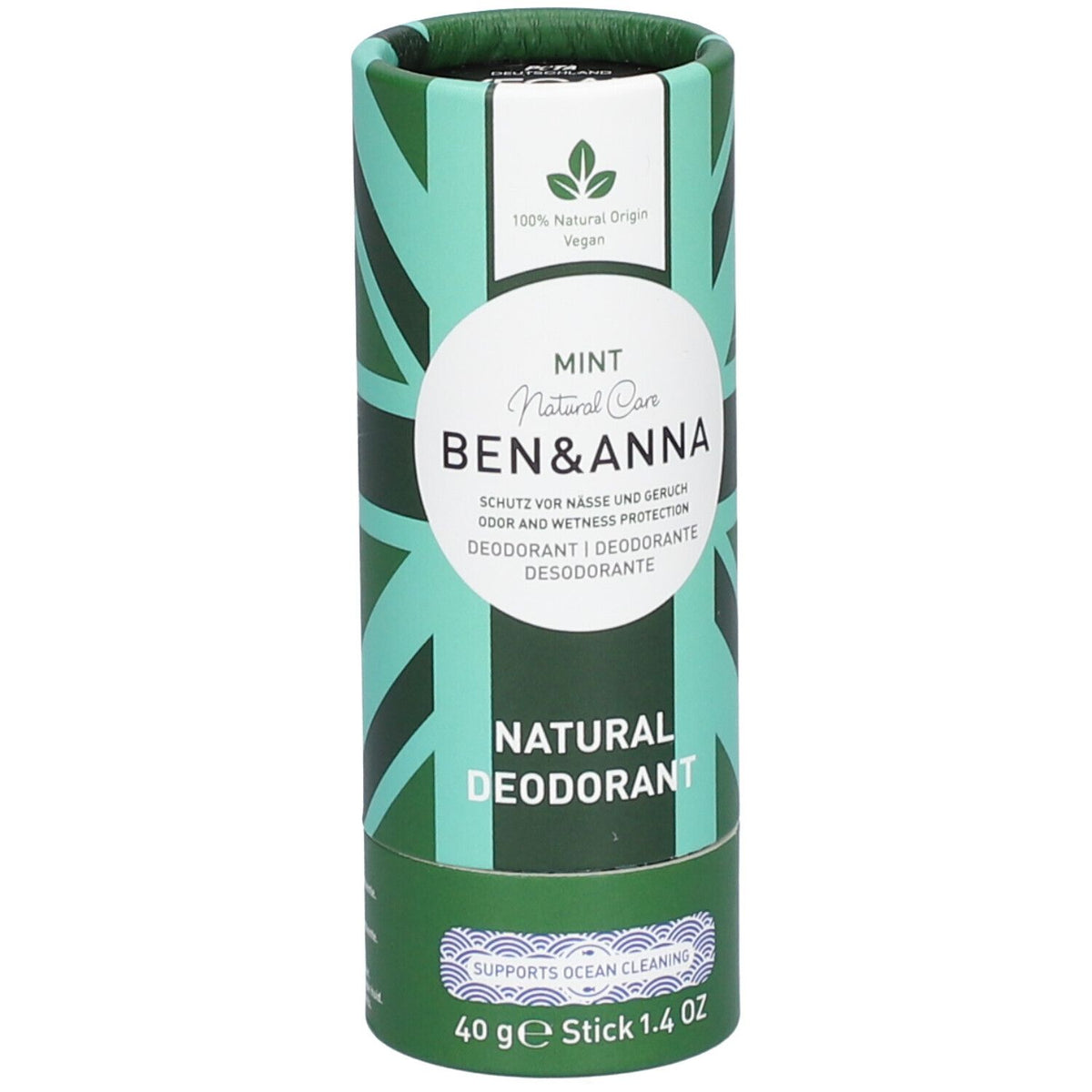 BEN & ANNA - Déodorant Papertube - Menthe (40 g)