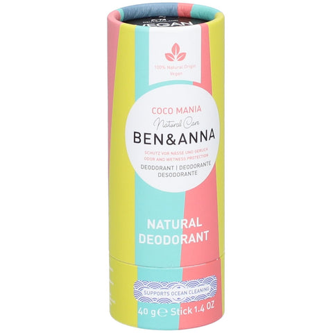 BEN & ANNA Coco Mania déodorant naturel en tube papier (40 g)