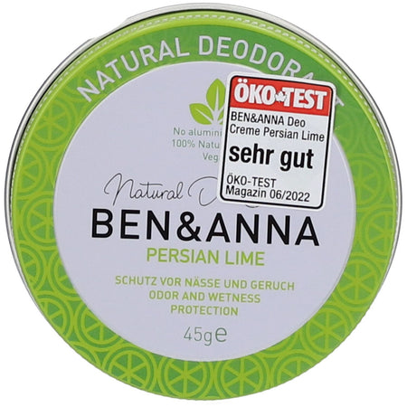 Ben & Anna Déodorant crème Persian Lime (45 g)