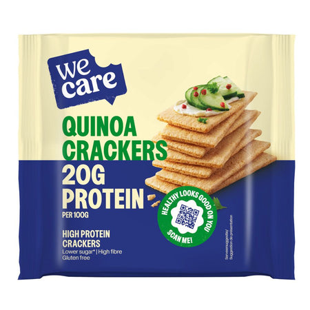We Care Crackers quinoa riches en protéines sans gluten (100 g)