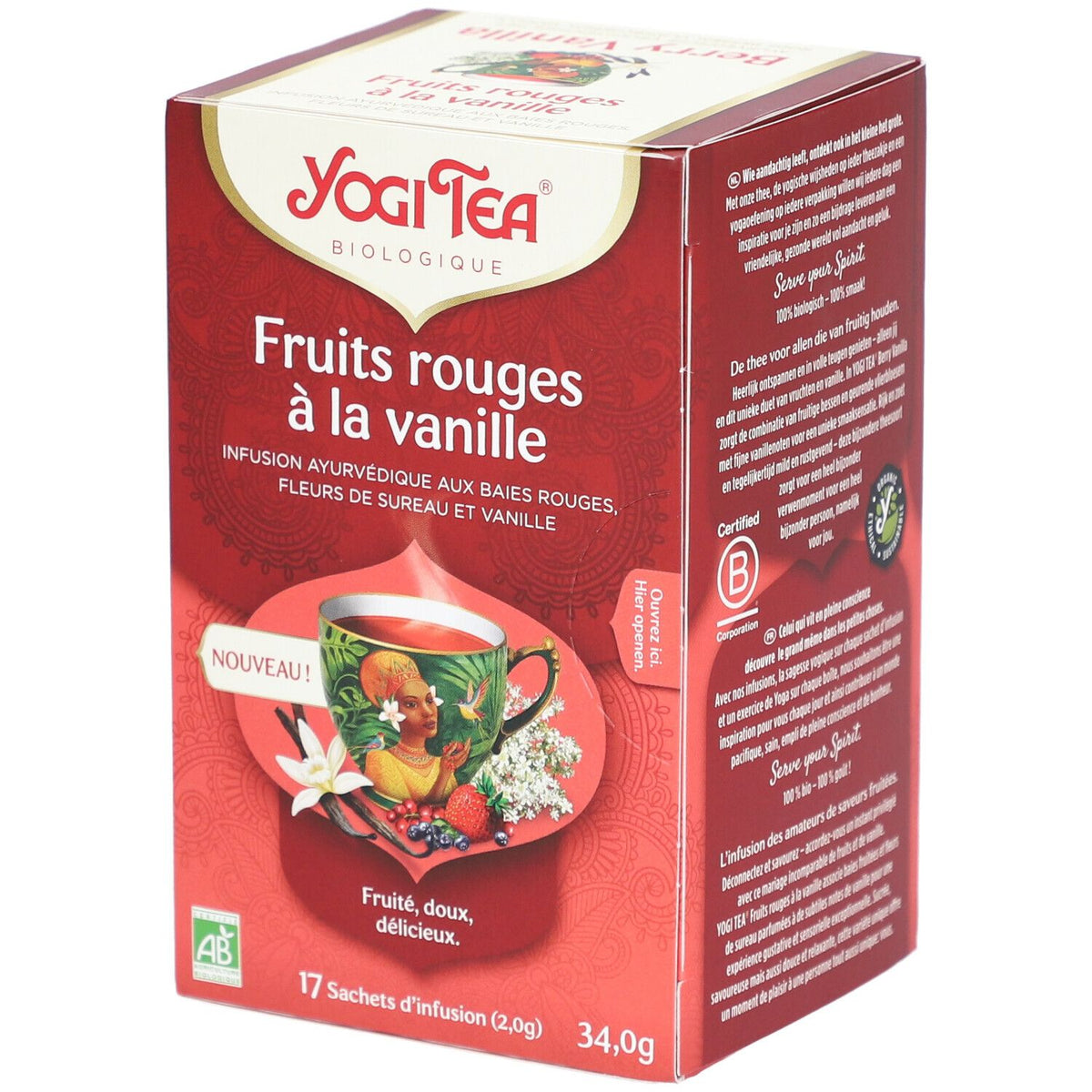 Yogi Tea Fruits Rouges à la Vanille (17 sachets)