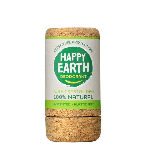 Happy Earth Deo-Stick geruchlos 100% natürlich Pure Crystal (90 g)