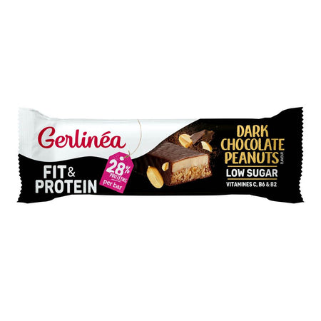 Gerlinéa Fit & Protein barre chocolat noir cacahuètes (45 g)