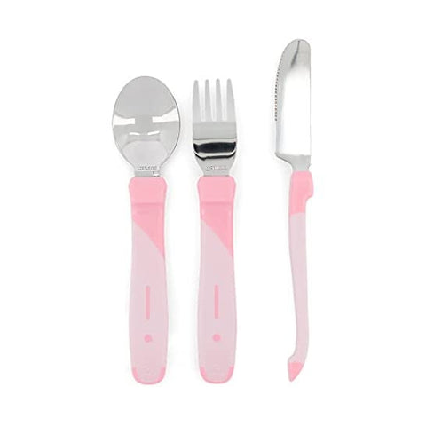 Set de couverts Twistshake 12 Mois Rose