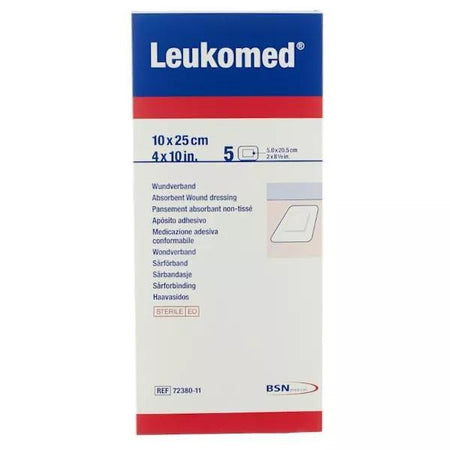 BSN Médical Leukomed Pansement Non Tissé Adhésif 10 x 25cm 5 Unités