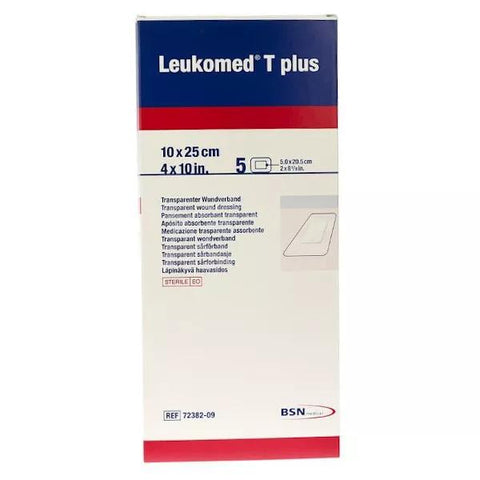 BSN Medical Leukomed T+ Vlies-Klebeverband (10 x 25 cm, 5 Stück)
