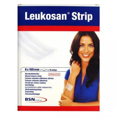 BSN Medical Leukosan Strip Adhesive 6x 100mm Pack of 10