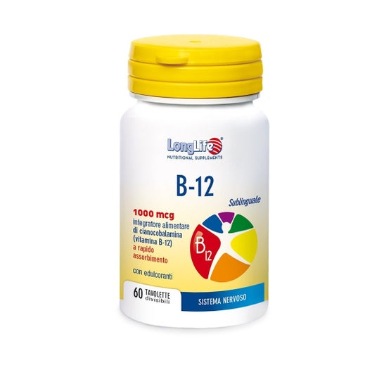 Longlife B12 1000mcg (60 comprimés)