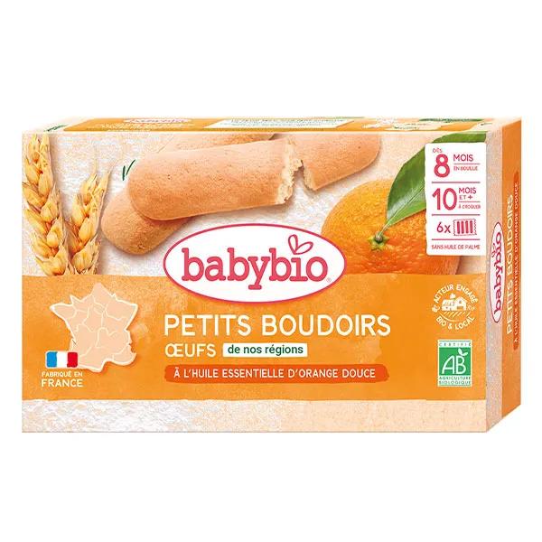 Babybio Boudoirs à l'Huile Essentielle d'Orange Douce +8m Bio (120 g)