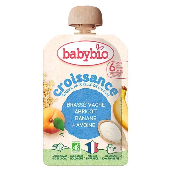 Babybio Brassé vache Abricot Banane Avoine - Croissance - 100g