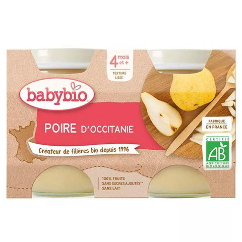 Babybio Fruits Birnenpüree aus der Provence +4 Monate Bio 2 x 130g