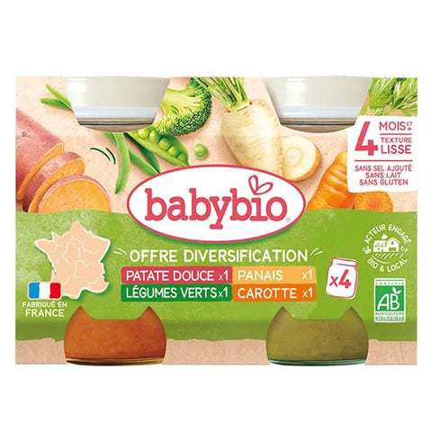 Babybio Mein erstes Gemüse aus unseren Regionen Bio 4 x 130g