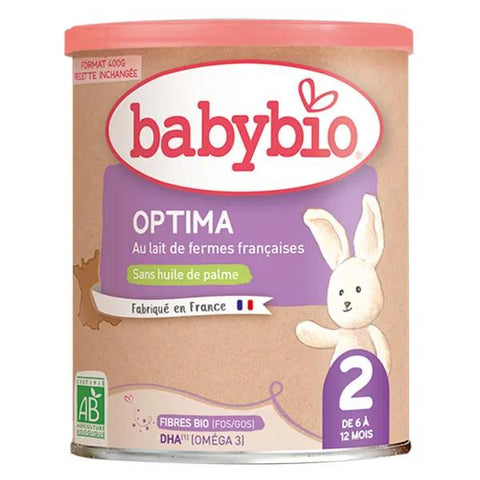 Babybio Optima 2 - Mit Ballaststoffen und Bifidus angereicherte Rezeptur - 400g