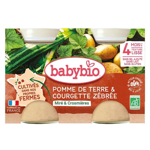 Babybio Pot Pomme de Terre Courgette Bio 2 x 130g