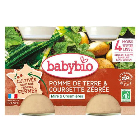 Babybio Pot Pomme de Terre Courgette Bio 2 x 130g