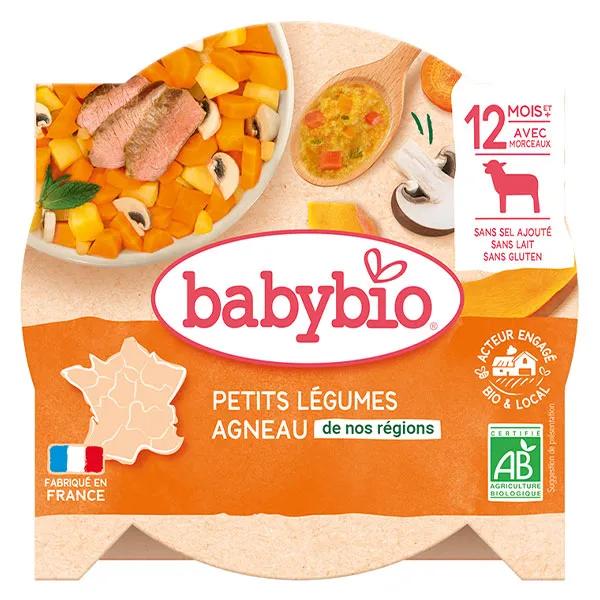 Babybio Repas Midi Assiette Navarin de Petits Légumes Agneau +12m Bio 230g