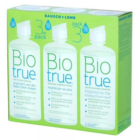 Bausch & Lomb Contactologie Biotrue All-in-one-Lösung 3 x 300ml Packung