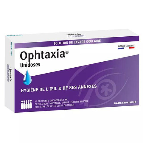 Bausch & Lomb Ophtaxia Eye Wash Solution 10 single doses