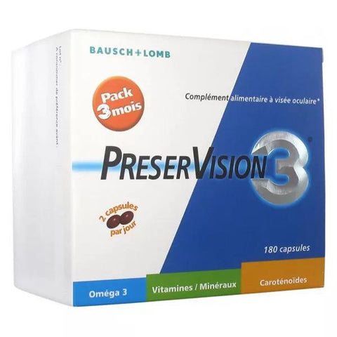 Bausch & Lomb Preservision 3 – 180 Kapseln – 3-Monats-Kur