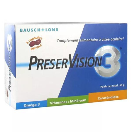 Bausch & Lomb PreserVision 3 - 60 capsules - Cure 1 mois