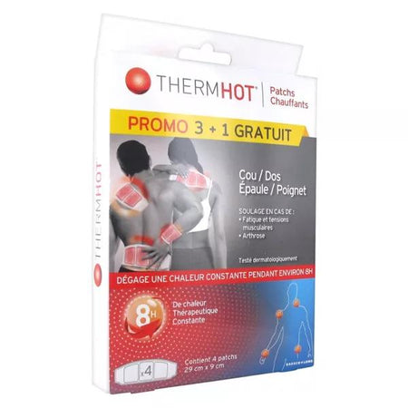 Bausch & Lomb Therm°Hot Patch Chauffant Cou Dos Épaule et Poignet Lot de 3 + 1 Offert