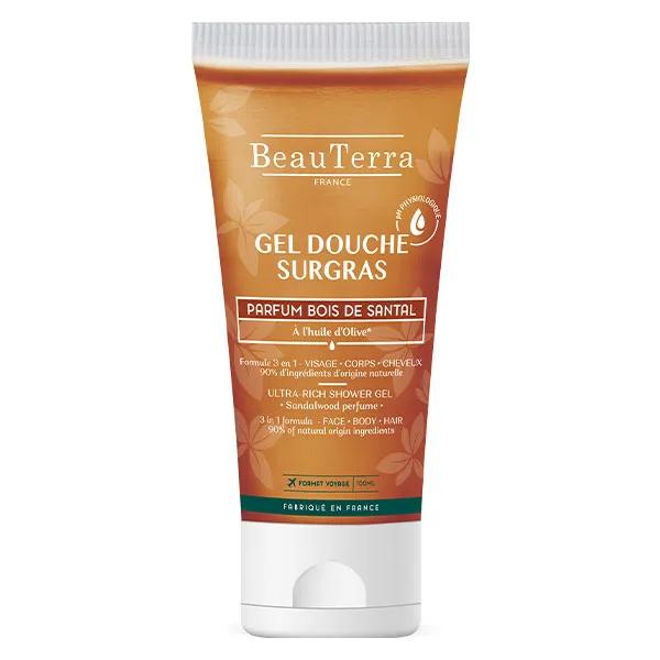 BeauTerra Gel douche surgras Parfum Bois de Santal - 100ml