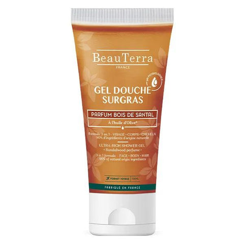 BeauTerra Duschgel rückfettend Sandelholzduft - 100ml
