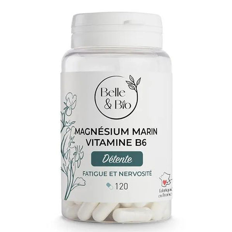 Belle & Bio Meeres-Magnesium und Vitamin B6 120 Kapseln