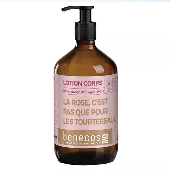 Benecos Lotion Corps Rose Sauvage Bio 500 ml