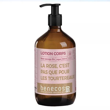 Benecos Lotion Corps Rose Sauvage Bio 500 ml