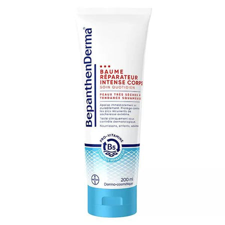 BepanthenDerma® Baume Réparateur Intense Corps Peaux Sèches et Sensibles 200ml