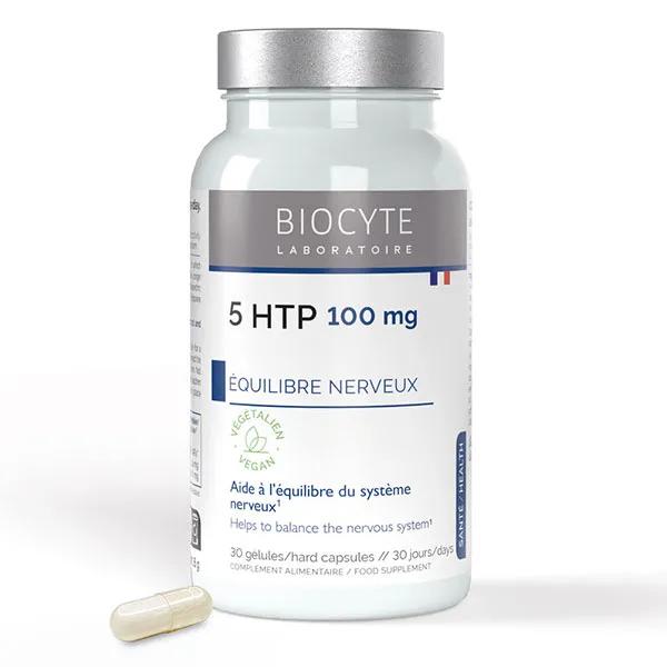 Biocyte 5-HTP 100mg Griffonia Vitamine B6 Equilibre Système Nerveux 30 gélules