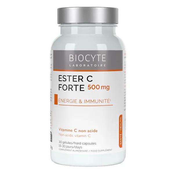 Biocyte Ester-C Forte Energie et Système Immunitaire Vitamine C 30 Gélules