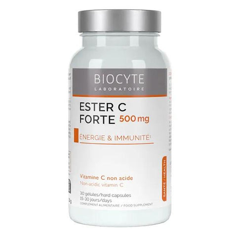 Biocyte Ester-C Forte Energy and Immune System Vitamin C 30 Capsules