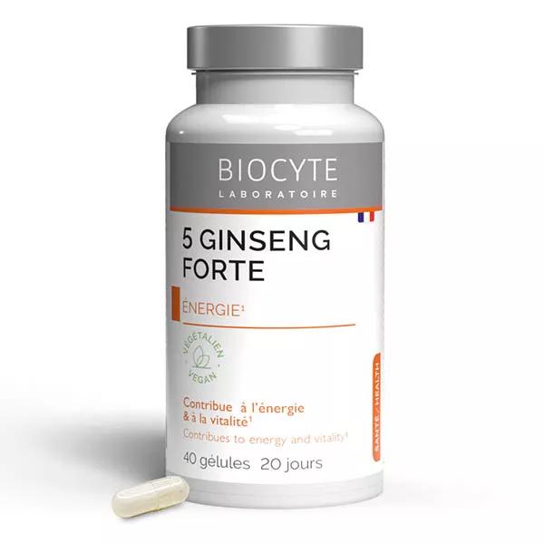 Biocyte 5 Ginseng Forte Energie & Vitalité 40 Gélules
