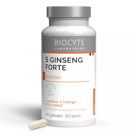 Biocyte 5 Ginseng Forte Energie & Vitalité 40 Gélules