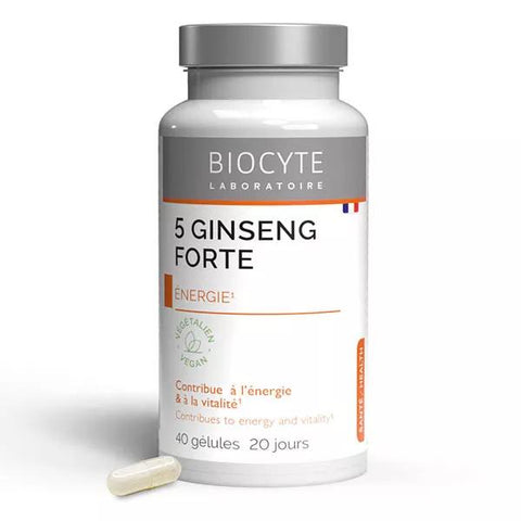 Biocyte 5 Ginseng Forte Energy & Vitality 40 Capsules