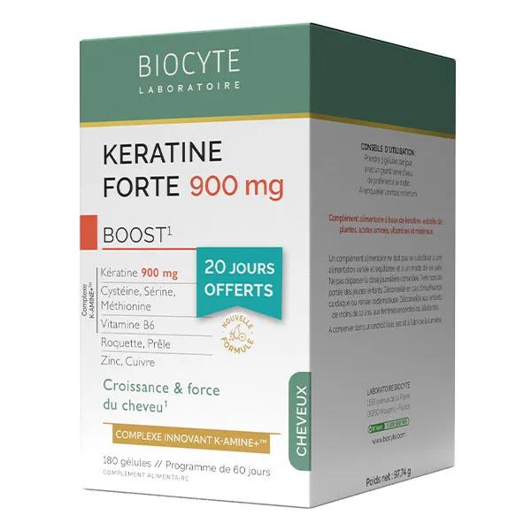 Biocyte Kératine Forte 900mg Boost Croissance, résistance du cheveu 120 Gélules