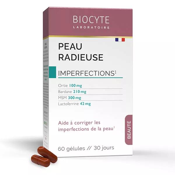 Biocyte Peau Radieuse Imperfections, Souplesse Ortie, Bardane 60 gélules