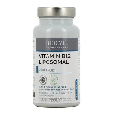 Biocyte Liposomal Vitamin B12 500 µg Fatigue, Immune System 30 Capsules