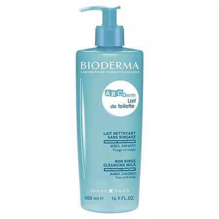 Bioderma ABCDerm Lait de Toilette Nettoyant Sans Rinçage Bébé Enfant 500ml