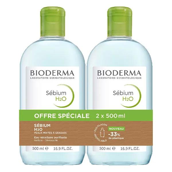 Bioderma Sebium h2o lot de 2x500ml