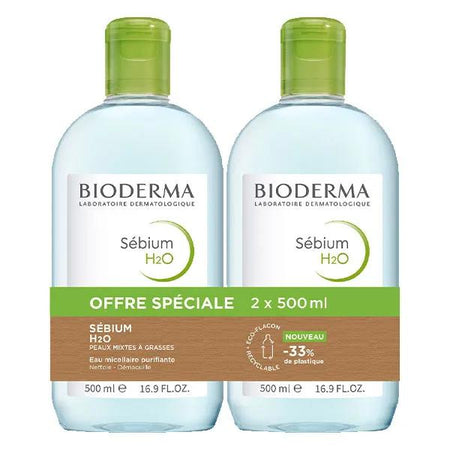 Bioderma Sebium h2o lot de 2x500ml
