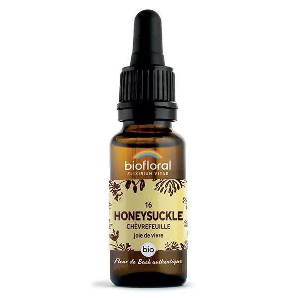 Biofloral Fleur De Bach 16 Honeysuckle Chevrefeuille Compte Gouttes Bio 20 ml